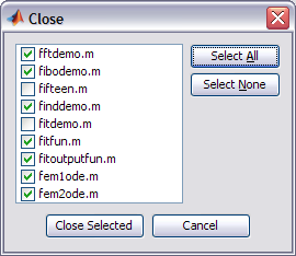 Close Dialog