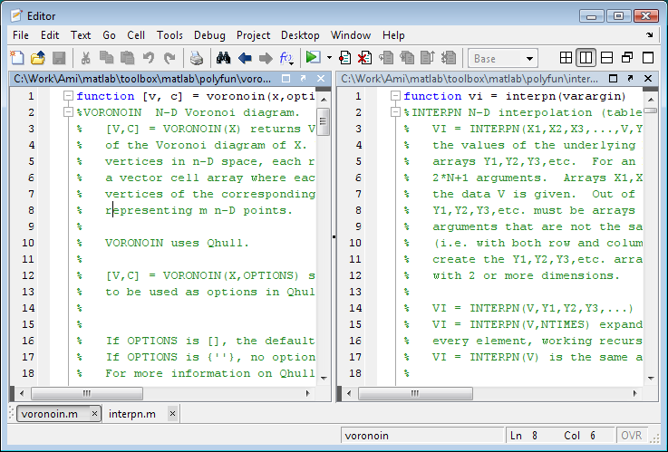 Left/Right Editor Tiling
