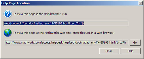 Help Page Location