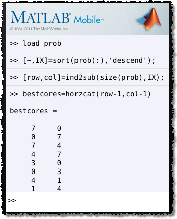 MATLAB Mobile to calculate savings
