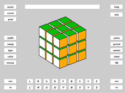 Online Rubik's Cube Simulator