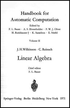 Pdf J.h.wilkinson C.reinsch Handbook For Automatic Computation Pdf