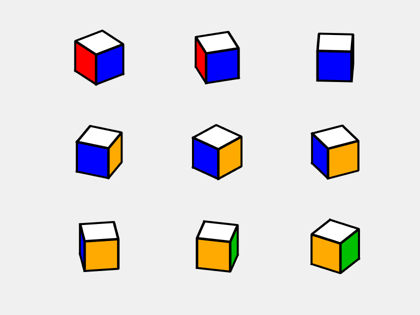 2D representation of a Rubik's cube help understand how the faces are  related to one another and how face turns impact individual squares. :  r/educationalgifs