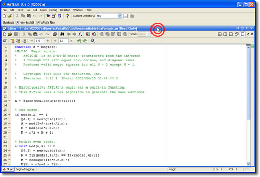 MATLAB Editor