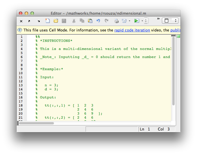 matlab comment out code