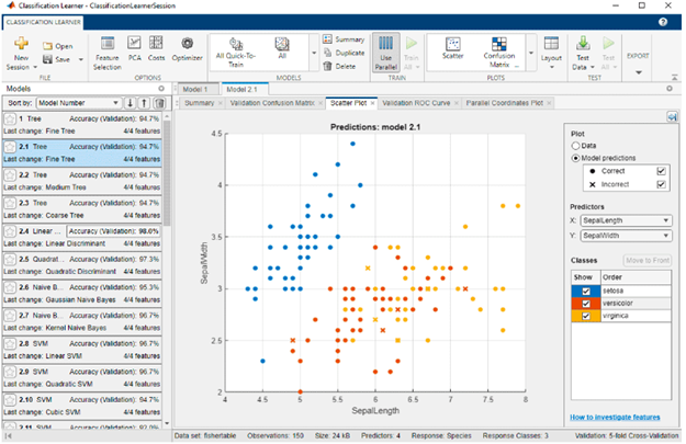 Machine learning 2024 matlab code