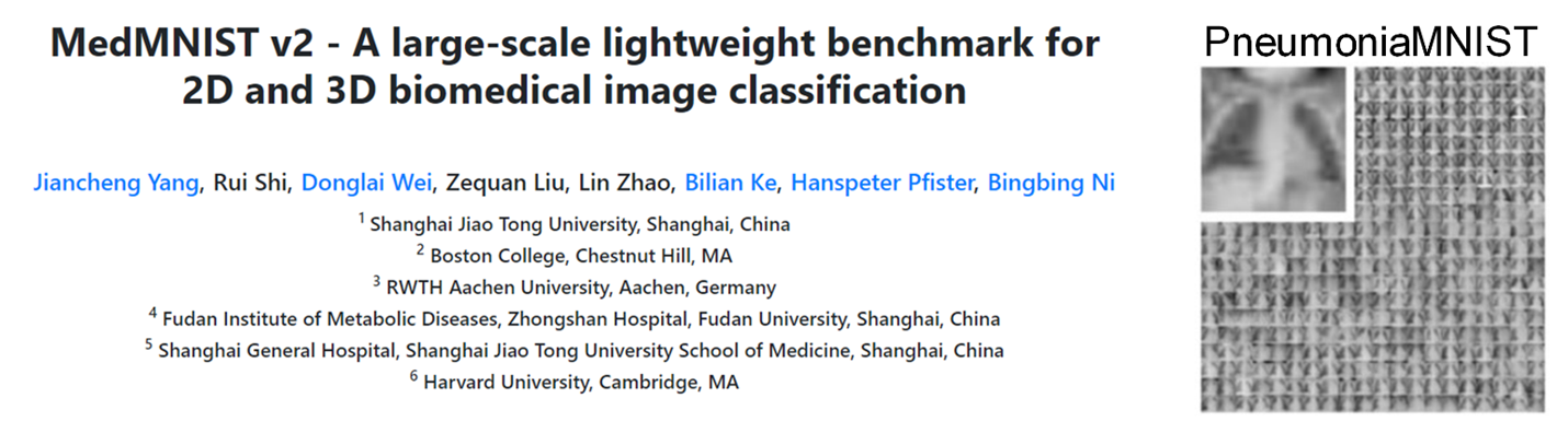 MedMNIST v2: A large-scale lightweight benchmark for 2D and 3D biomedical image classification