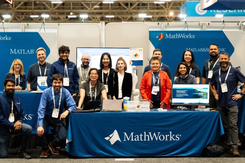 MATLAB AI team at MathWorks booth at NeurIPS 2023