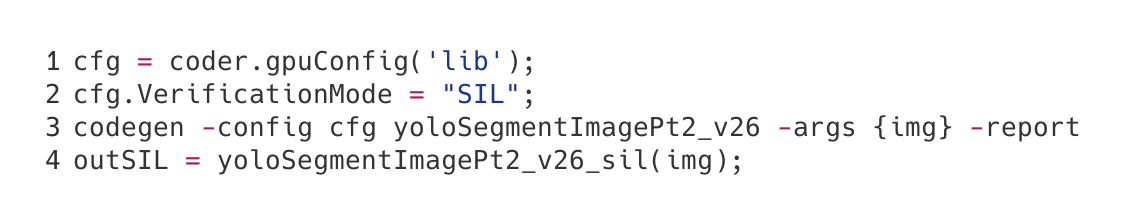 Generate CUDA code with SIL verification