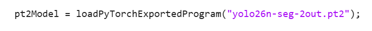 Load the PyTorch ExportedProgram in MATLAB