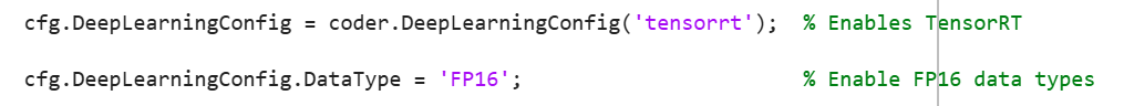 Optionally enable the generated CUDA to call TensorRT with FP16