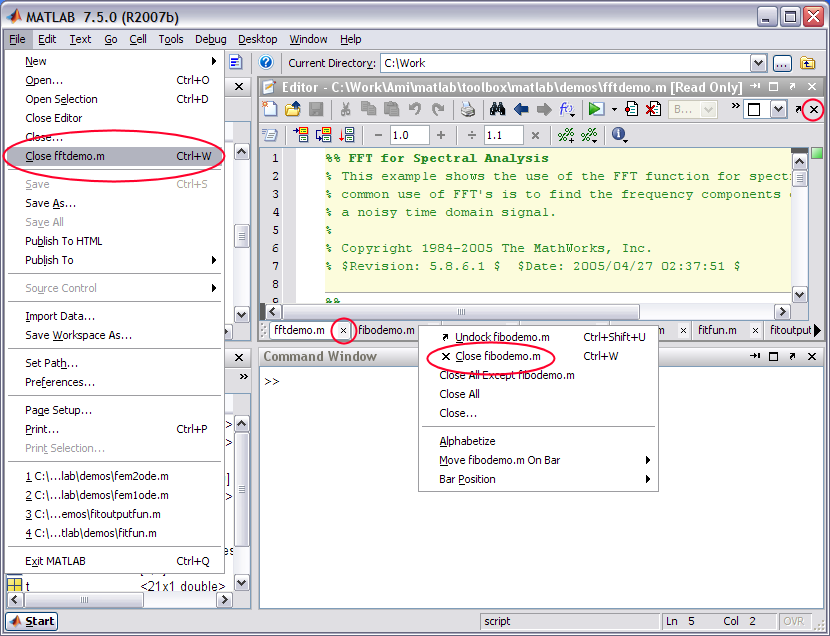 Closing Time at the Document Bar » MATLAB Community MATLAB & Simulink