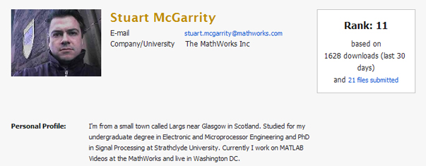 File Exchange Profile for Stuart McGarrity