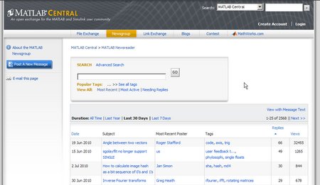 Talk to MATLAB Developers using the MATLAB Central Newsreader