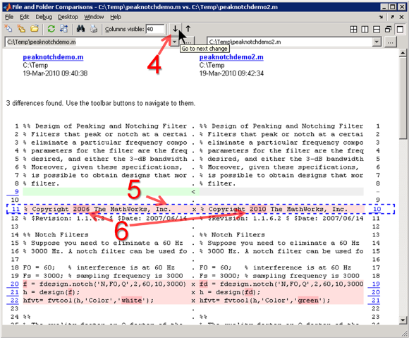 File and Folder Comparisons, individual file compare