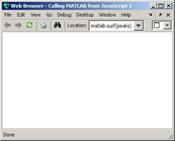 matlabfromjs1.html in the MATLAB web browser