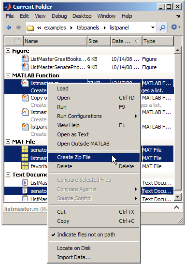 files not associated with matlab 2018b