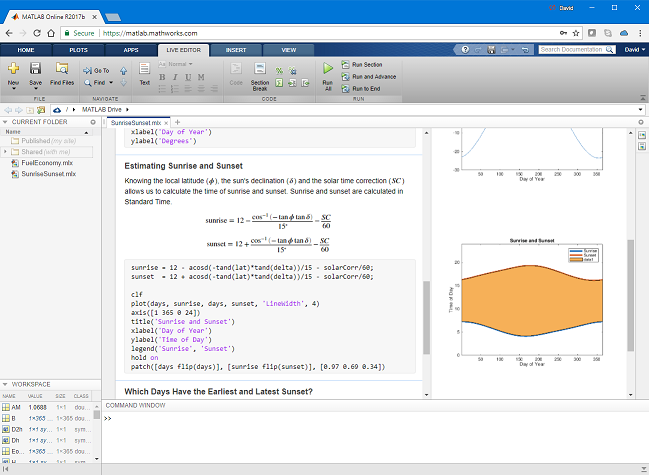 The Matlab Live Script Gallery Loren On The Art Of Matlab