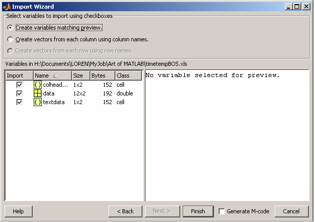 matlab import csv text