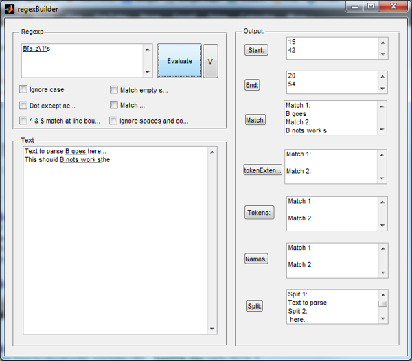 Regexp Builder File Exchange Pick of the Week MATLAB Simulink