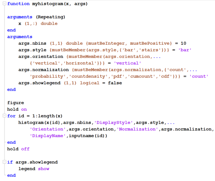 function matlab