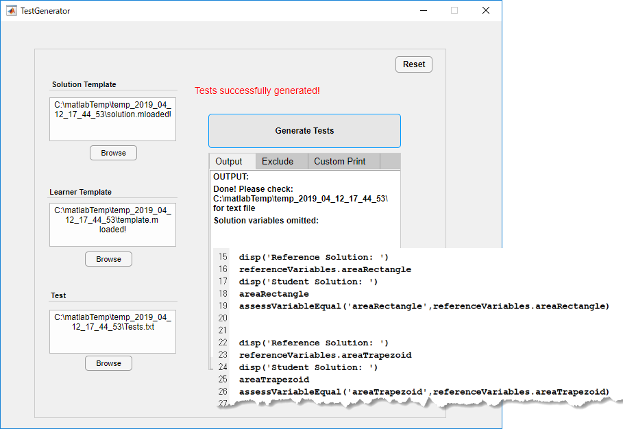 matlab grader