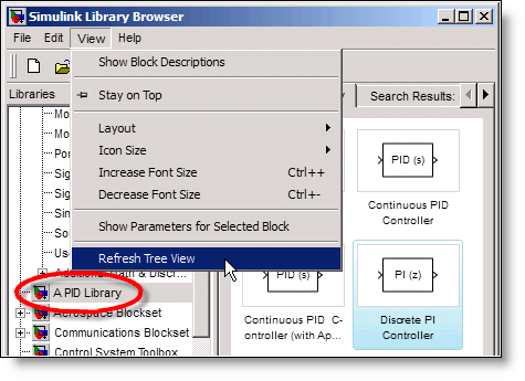 Simulink R2008a Custom Library