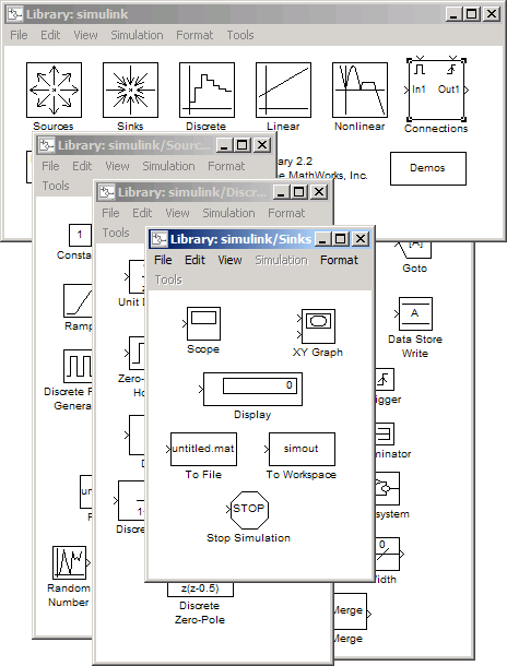 Simulink 2 Libraries on the desktop