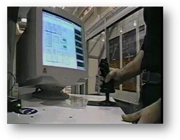 Using a joystick to control inputs to a Simulink model of a robotic arm.