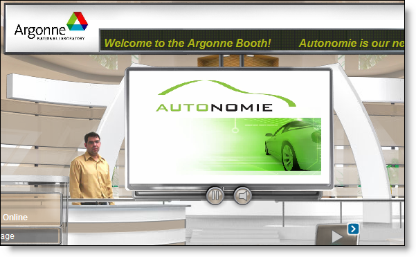 The Argonne National Laboratory booth at the MathWorks Energy Virtual Conference