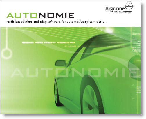 Autonomie Brochure from Argonne National Laboratory at the MathWorks Virtual Energy Conference