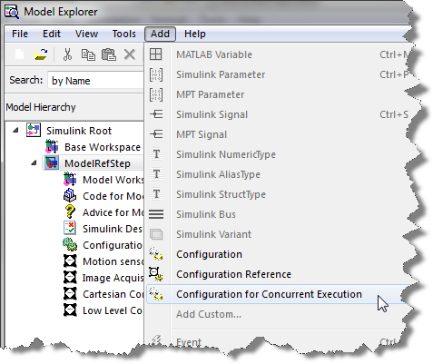 Adding Concurrent configuration set