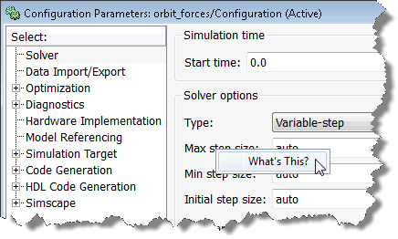 Reaching the documentation for the Max Step Size setting