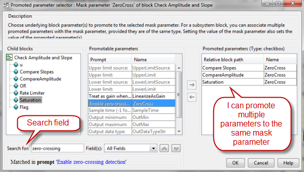 Promoting multiple parameters