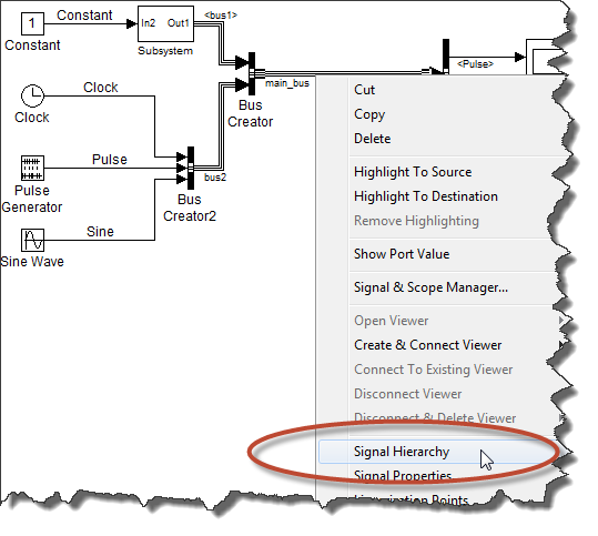 Right-click menu