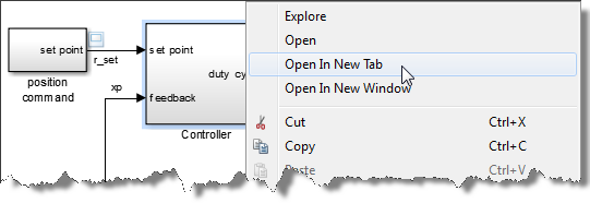 Options to open a subsystem