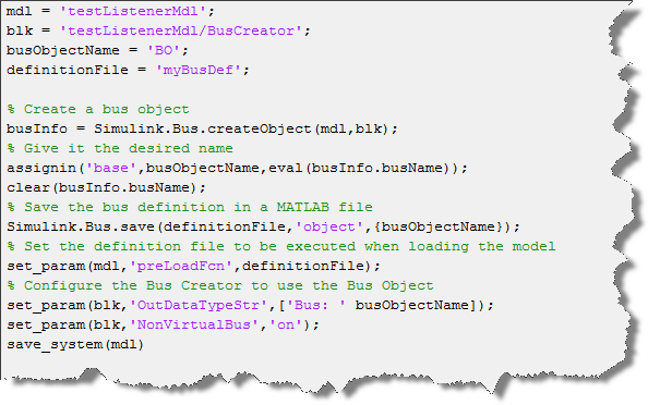 Example script making the bus nonvirtual