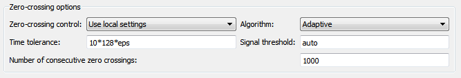 Adaptive zero-crossing detection