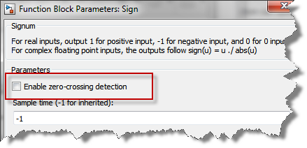 Sign block with disabled ZC