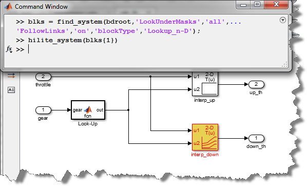 Finding blocks from command line