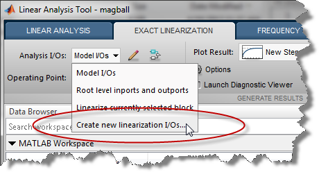 Create new linearization I/Os...