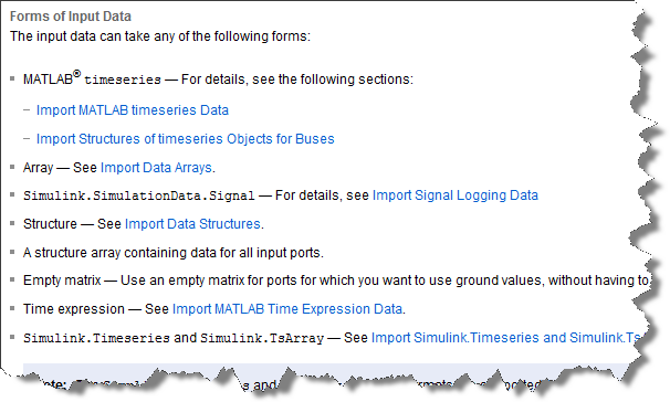 Multiple ways of importing signals through root-level inport blocks