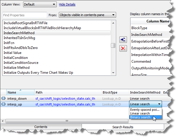 Finding blocks using the Model Explorer