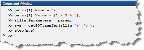 Batch Linearization for a vector of parameters