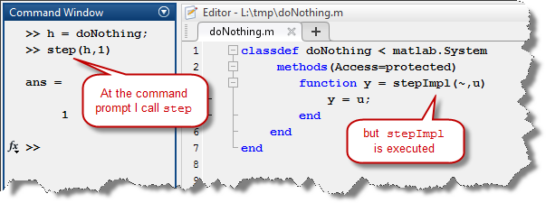 step, versus stepImpl