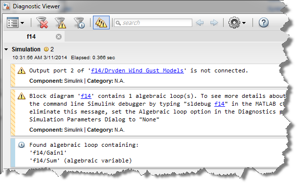 Simulink Diagnostic Viewer