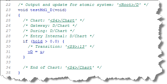 Code for Holding a signal