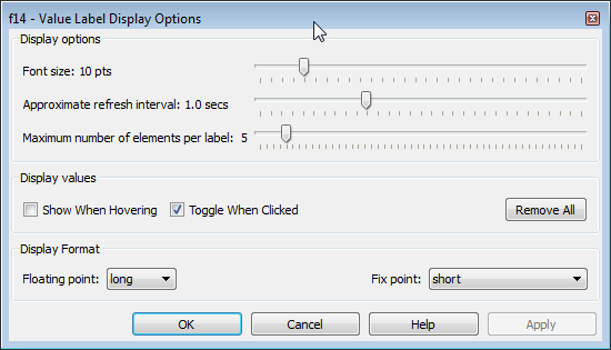 Port Values Options