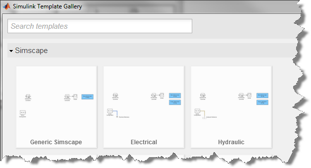 Simulink Template Gallery