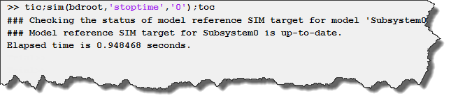 Model Initialization timing